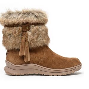 Minnetonka Brown Winter Boots with Faux Fur